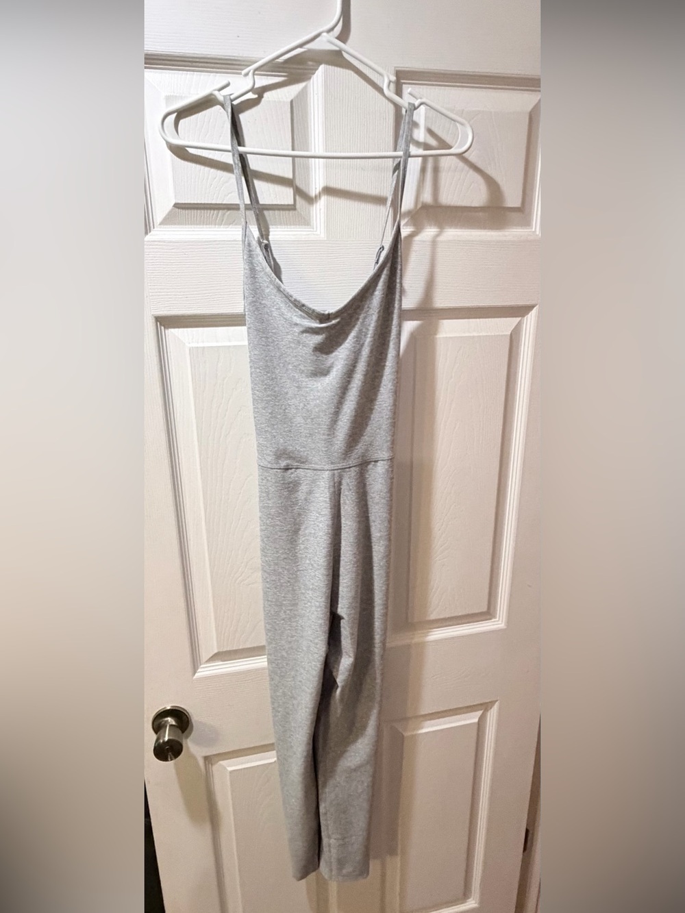 Old Navy Grey Sleeveless athletic Jumpsuit with Thin Straps
